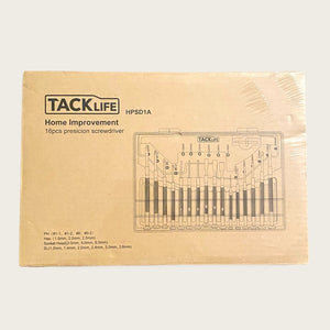 front of tacklife screwdriver set