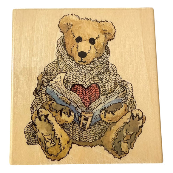 Front of teddy bear stamp