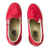 Top of red Vans shoes