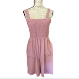 Front of pink Zenana romper 2