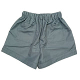 Zenana Blue Gray Drawstring Shorts S, M, L, XL