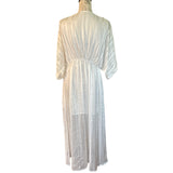 Cupshe NWT White Long Dress Bathing Suit Cover Up Size Medium