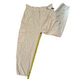 BP Pink & Ivory BP Cargo Paper Bag Pants $49 Size 1X