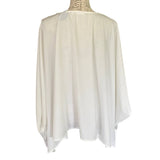 Cupshe White Cape Swimsuit Cover Up Top Size X-Small
