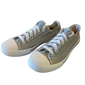 Gray Flat Lace Up Sneakers Size 7