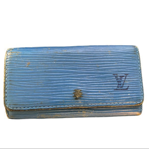Louis Vuitton Blue Epi Leather Key Holder