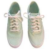 EUC Vans Off The Wall Mint Green Paisley Sneakers 9.5