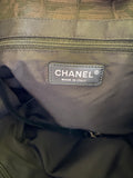 Authentic Chanel Travel Line Tote Brown Black
