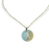 Libra Astrology Pendant & 18KGP Necklace