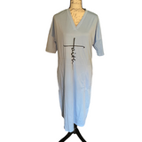 Faith Baby Blue Short Sleeve Dress Size 2XL NEW