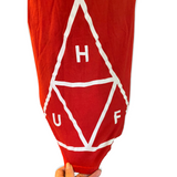 HUF Red Long Sleeve Graphic Print Shirt Size Medium