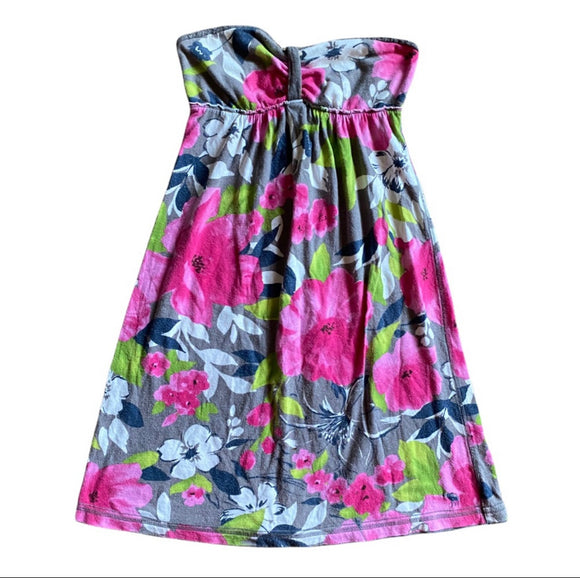 Abercrombie Kids Floral Strapless Dress Large