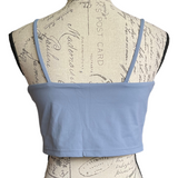 Blue Tank Top Shirt With Built In Sports Bra Size X-Large