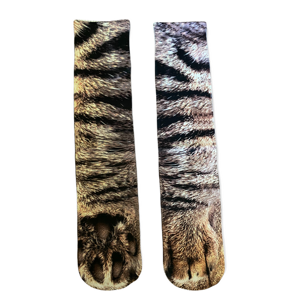 Cat Paw Print Fun Novelty Socks One Size