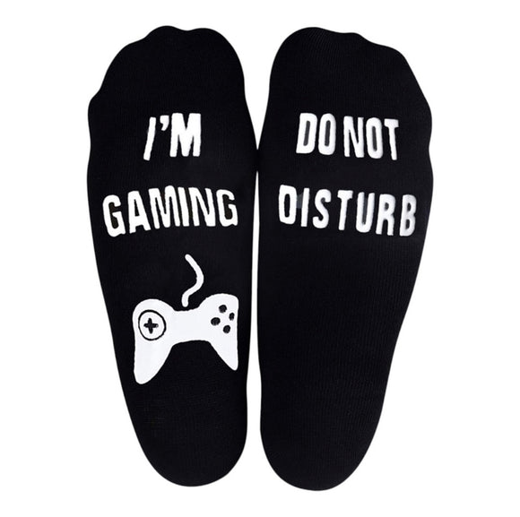 Video Game Novelty Do Not Disturb I’m Gaming Ankle Socks OS