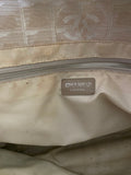 Chanel CC Signature Beige Travel Line Purse Tote