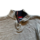 Tommy Hilfiger Boys Gray Cotton Sweater Size Large 16/18