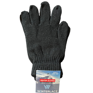 Black Winter Gloves