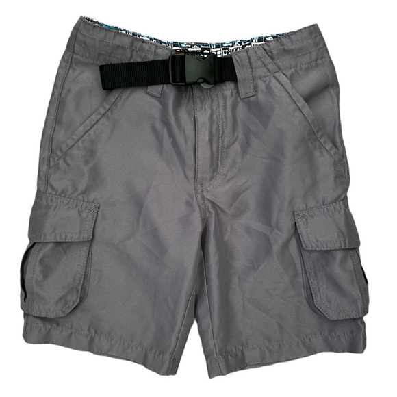 Boys Gray Tony Hawk Cargo Shorts Adjustable Waist Size 6