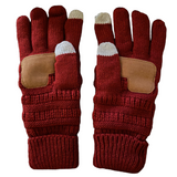 Women’s Red Touch Screen Gloves One Size NIP