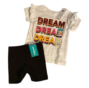 Girls Size 12 Months Dream Shirt And Shorts