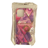 iPhone 12 Pro Max Marbleized Phone Case With Ring Hold Attached