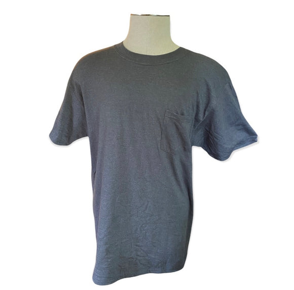 NWOT 2 Hanes Gray Beefy T Shirt Undershirts Size Large