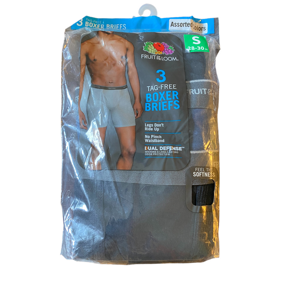 Fruit Of The Loom Tag Free Boxer Briefs Size Small 28-30”