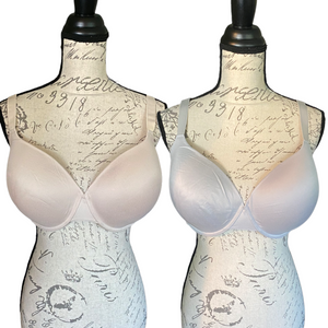 Secret Shine Set of 2 Light Pink Light Gray Bras Size 40DD