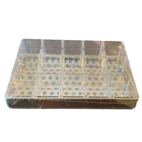 Clearly Chic 15 Compartment Acrylic Cosmetic Organizer