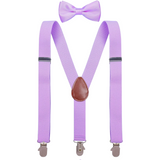 Suspenders & Bow Tie Set NIP Purple 24” 9Mos-2T