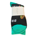 Taco Green Black "Bring Me Tacos" Fun Novelty Socks One Size