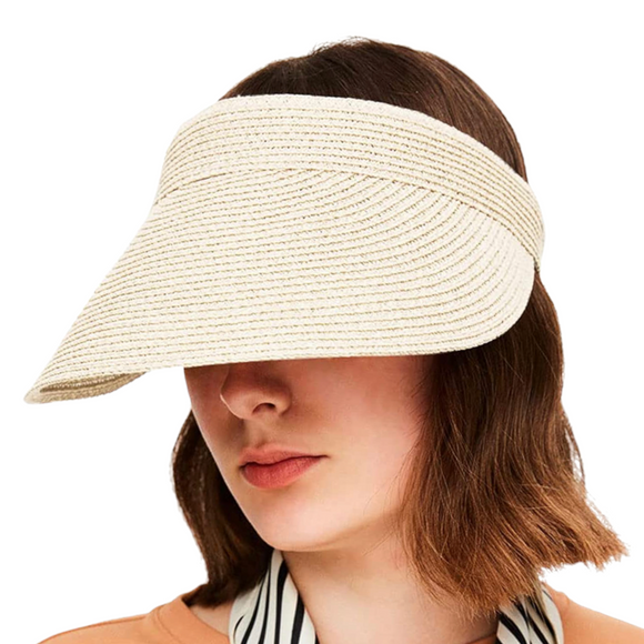 NEW Foldable Wide Brim Sun Visor Hat One Size