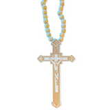 Wooden Cross With Long Necklace NEW