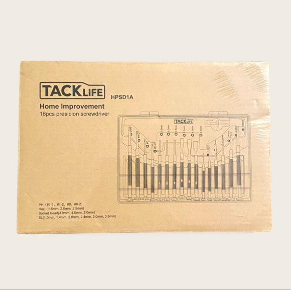 TackLife 16 Piece Precision Screwdriver Set NEW