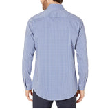Buttoned Down Blue & White Checkered Collared Long Sleeve Shirt 16 1/2 33