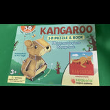 NEW Kangaroo 3D Puzzle And Book