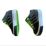 Adidas Gray Black Green Baby Sneakers Size 3