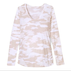Maternity Camouflage Cotton Blend Shirt Size Small NEW