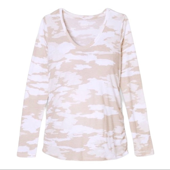 NEW Cotton Blend Camouflage Maternity Shirt Size Small