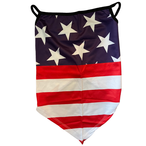 2 Patriotic Face Bandanas Neck Gaiter